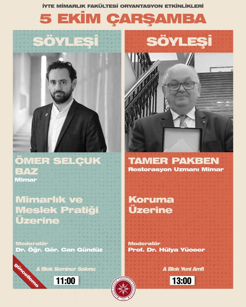 5 Ekim Oryantasyon Programı – İYTE Mimarlık Bölümü